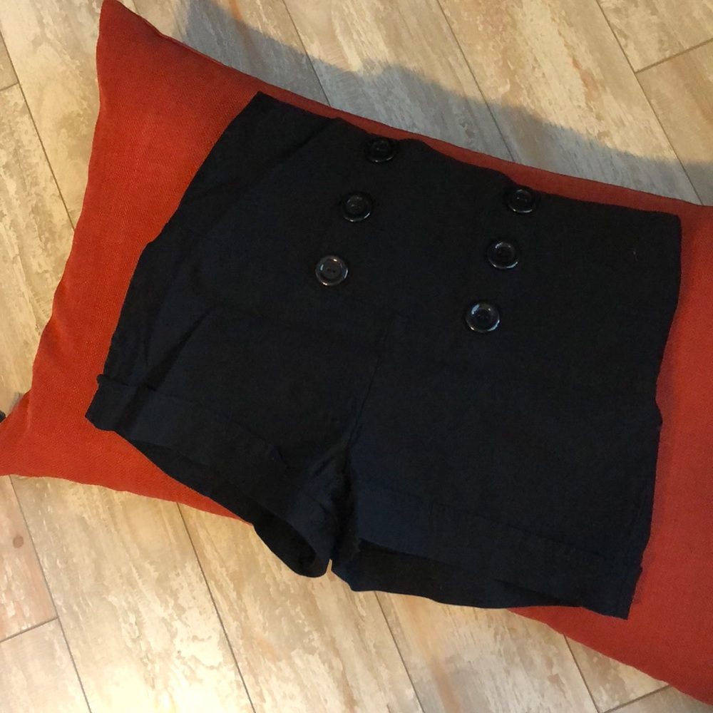 Black High waisted shorts